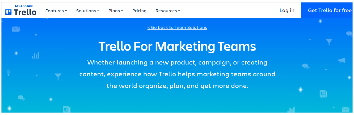 マーケティングチームのためのTrello